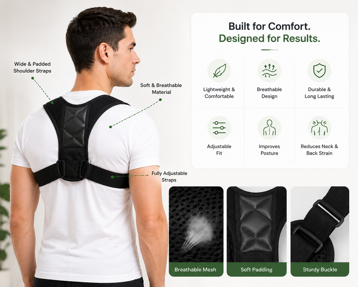 Adjustable Posture Corrector Upper Back Shoulder Posture Belt