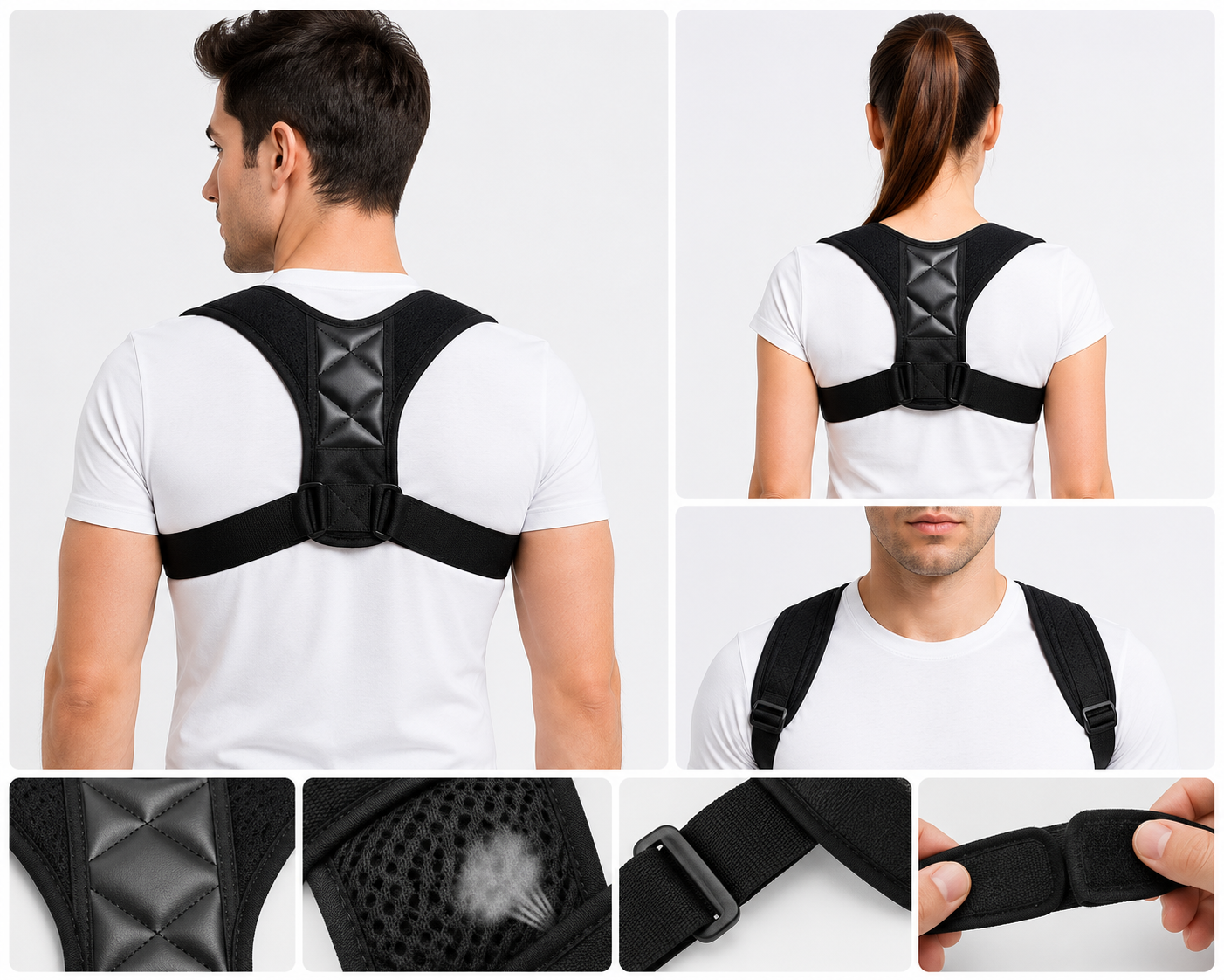 Adjustable Posture Corrector Upper Back Shoulder Posture Belt